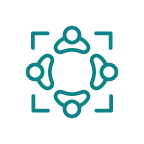 teal icon representing colleagues