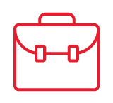 Briefcase icon representing solutions